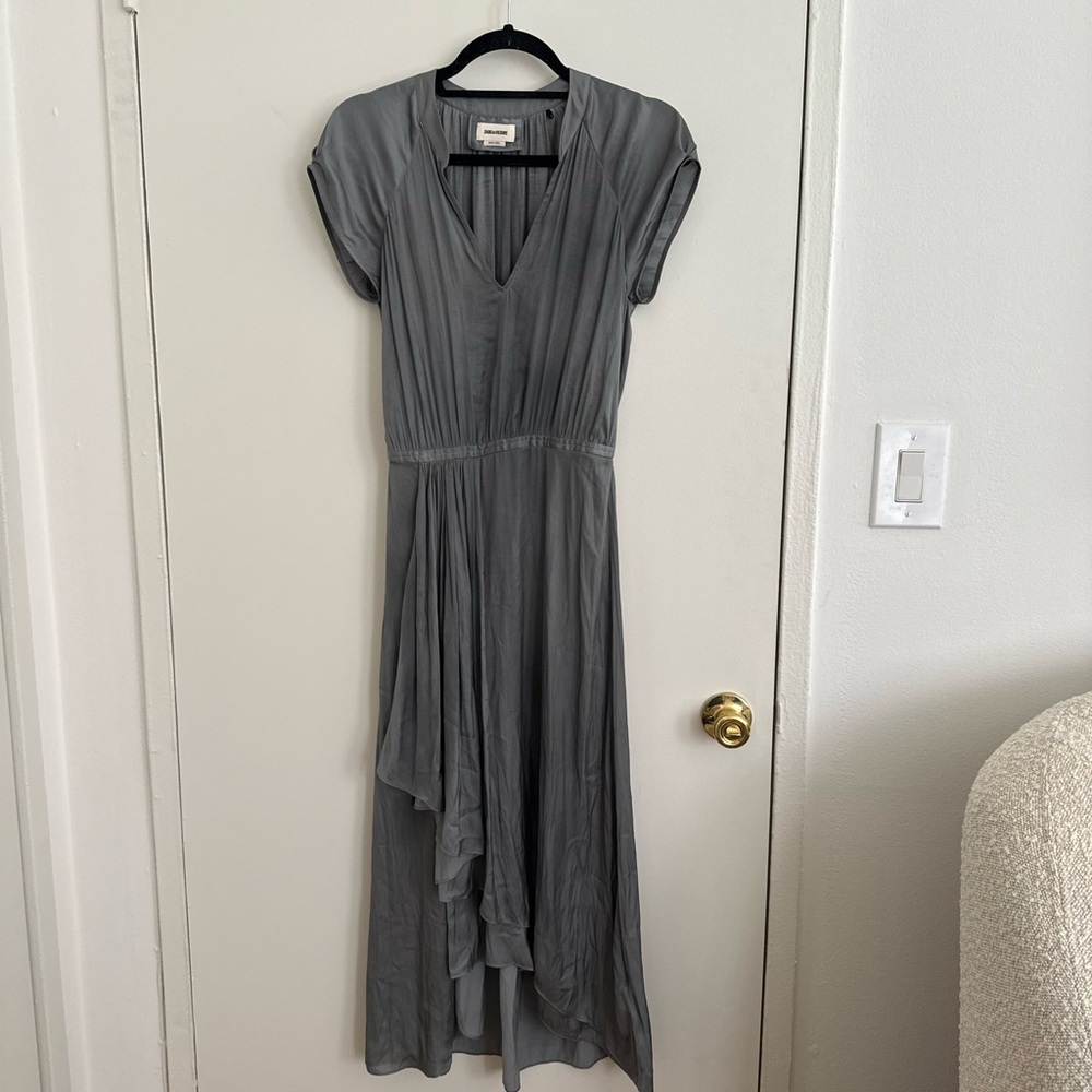 Zadig & Voltaire Gray Asymmetrical Sundress